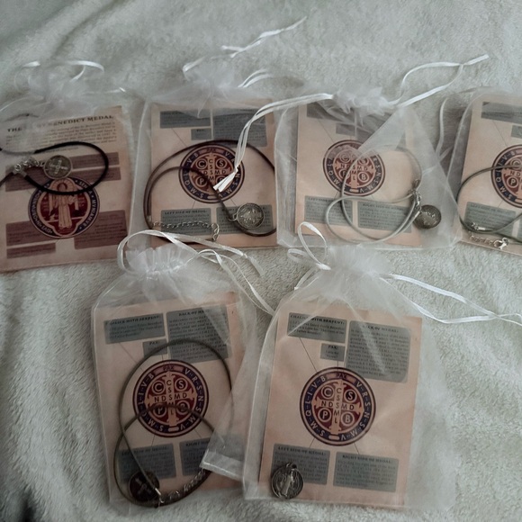 Other - Silver Charm Bracelets Set 6 BENEDICT MEDAL